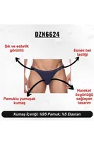 Erkek Esnek Lacivert Pamuklu Tanga Darkzone DZ-1201-04-S Görsel görsel 5