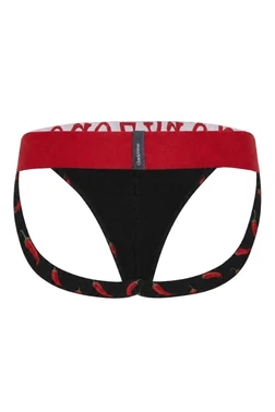 Erkek Fantezi Arkası Açık Acı Biber Desenli Jockstrap Darkzone DZ-1402-104-S - Alternatif Görünüm