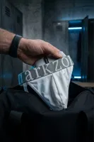 Erkek Fantezi Arkası Açık Beyaz Pamuklu Jockstrap Darkzone DZ-1402-02-S Görsel görsel 5