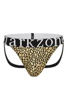 Erkek Fantezi Arkası Açık Gold Mozaik Desenli Deri Jockstrap Darkzone DZ-1401-102-S Görsel