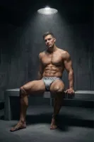 Erkek Fantezi Arkası Açık Gri Pamuklu Jockstrap Darkzone DZ-1402-03-S Görsel görsel 4