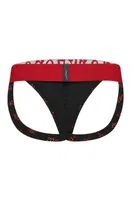 Erkek Fantezi Arkası Açık Ketçap Desenli Jockstrap Darkzone DZ-1402-105-S Görsel detay görünüm