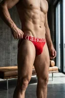Erkek Fantezi Arkası Açık Kırmızı Pamuklu Jockstrap Darkzone DZ-1402-06-S Görsel görsel 4