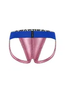 Erkek Fantezi Arkası Açık Pembe Deri Jockstrap Darkzone DZ-1401-11-S Görsel görsel 6