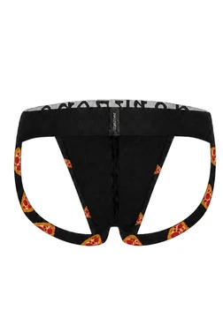 Erkek Fantezi Arkası Açık Pizza Desenli Jockstrap Darkzone DZ-1402-103-S - Alternatif Görünüm