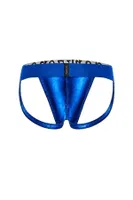 Erkek Fantezi Arkası Açık Saks Mavi Deri Jockstrap Darkzone DZ-1401-05-S Görsel görsel 6
