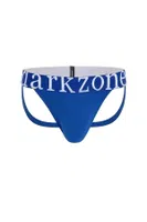 Erkek Fantezi Arkası Açık Saks Mavi Pamuklu Jockstrap Darkzone DZ-1402-05-S Görsel görsel 7