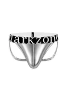Erkek Fantezi Arkası Açık Silver Deri Jockstrap Darkzone DZ-1401-03-S Görsel görsel 4