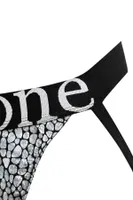 Erkek Fantezi Arkası Açık Silver Mozaik Desenli Deri Jockstrap Darkzone DZ-1401-103-S Görsel farklı açı