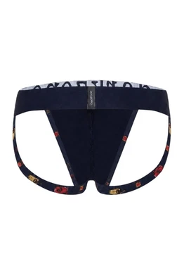 Erkek Fantezi Arkası Açık Şişe Desenli Jockstrap Darkzone DZ-1402-101-S - Alternatif Görünüm