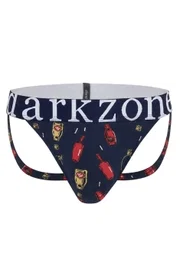 Erkek Fantezi Arkası Açık Şişe Desenli Jockstrap Darkzone DZ-1402-101-S