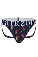Erkek Fantezi Arkası Açık Şişe Desenli Jockstrap Darkzone DZ-1402-101-S Görsel