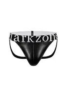 Erkek Fantezi Arkası Açık Siyah Deri Jockstrap Darkzone DZ-1401-01-S Görsel görsel 6