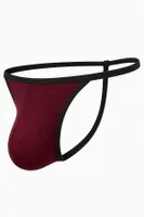 Erkek Fantezi Bordo Pamuklu String Tanga Darkzone DZ-1301-12-S Görsel görsel 5