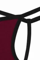 Erkek Fantezi Bordo Pamuklu String Tanga Darkzone DZ-1301-12-S Görsel görsel 7