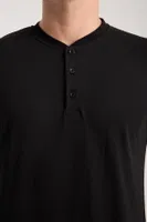 Erkek Füme Düğmeli Yaka Kısa Kollu Pijama Takımı Akbeniz 6878 Füme görsel 7