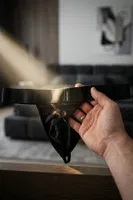 Erkek Geniş Lastikli Fantezi Siyah Pamuklu Tanga String Darkzone DZ-1202-01-S Görsel görsel 4