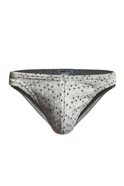 Darkzone Erkek Geometrik Desenli Gri Pamuklu Klasik Slip Külot Darkzone DZ-1104-106-S