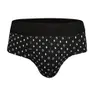 Erkek Geometrik Desenli Siyah Pamuklu Lastikli Slip Külot Darkzone DZ-1103-106-S