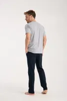 Erkek Gri Düğmeli Yaka Kısa Kollu Pijama Takımı Akbeniz 6878 Gri farklı açı