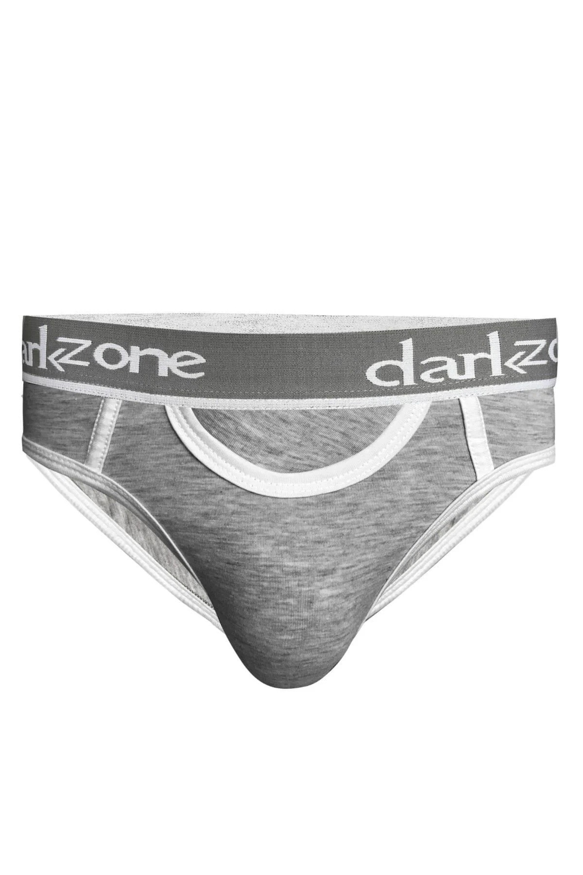 Erkek Gri Önü Açık Slip Külot Darkzone DZ-1102-03-S
