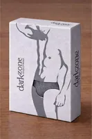 Erkek Gri Önü Açık Slip Külot Darkzone DZ-1102-03-S Görsel farklı açı