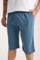 Erkek İndigo Cepli Penye Şort Akbeniz 27568 İndigo görsel 6