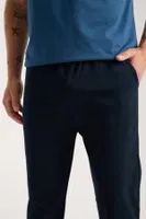 Erkek İndigo Düğmeli Yaka Kısa Kollu Pijama Takımı Akbeniz 6878 İndigo görsel 5