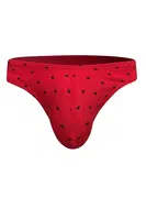 Erkek Kalp Desenli Kırmızı Pamuklu Klasik Slip Külot Darkzone DZ-1104-111-S Görsel