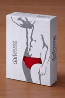 Erkek Kırmızı Yanları Açık Geniş Lastikli Slip Külot Darkzone DZ-1101-06-S Görsel görsel 7