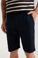 Erkek Lacivert Sıfır Yaka Kısa Kollu Şortlu Pijama Takımı Akbeniz 6880 Lacivert görsel 7