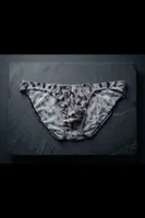 Erkek Leopar Desenli Transparan Tül Slip Külot Darkzone DZ-1108-102-S Görsel görsel 5