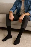 Erkek Merserize Ergonomik Nakışlı 6 Çift Süper İnce Soket Çorap Çok Renkli Mısırlı ESKT000055 görsel 6