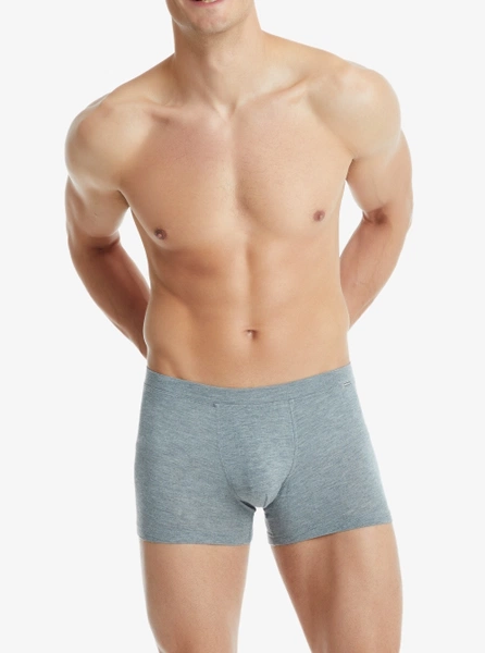 Erkek Modal Elastan Boxer Silver Gri Melanj BlackSpade 9310