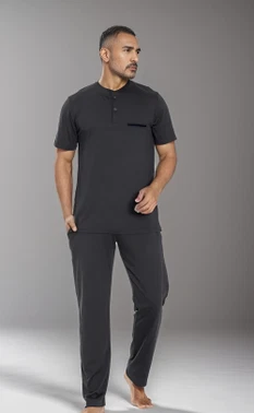 Erkek Modal Patlı Kısa Kol Pijama Confeo C940-028 - Alternatif Görünüm