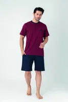 Erkek Modal Patlı Kısa Kol Şort Confeo C940-107 Bordo görsel 4