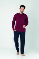 Erkek Modal Patlı Uzun Kol Pijama Confeo C940-027 Bordo