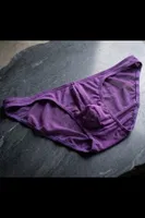 Erkek Mor Transparan Slip Külot Darkzone DZ-1108-13-S Görsel görsel 4