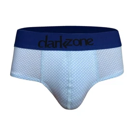 Erkek Nokta Desenli Açık Mavi Pamuklu Lastikli Slip Külot Darkzone DZ-1103-103-S