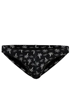 Darkzone Erkek Palmiye Ağacı Desenli Siyah Pamuklu Klasik Slip Külot Darkzone DZ-1104-109-S