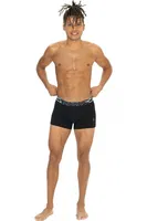 Erkek Pamuklu 3'lü Boxer Siyah Antrasit Baskılı Us. POLO Assn. 80542 Görsel görsel 8
