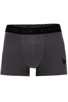 Erkek Pamuklu 3'lü Boxer Siyah Antrasit Baskılı Us. POLO Assn. 80542 Görsel detay görünüm