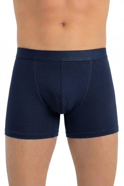 Erkek Pamuklu Boxer Desenli Terletmez Doğal Yapı ÖTS 2685