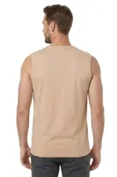 Erkek Premium Kumaş Pamuklu Modal Nefes Alabilir Rahat Bisiklet Yaka Sıfır Kol T-Shirt Özkan 12472 Ten görsel 6