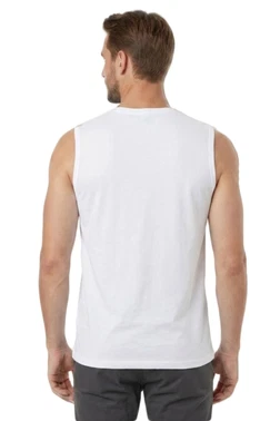 Erkek Premium Kumaş Pamuklu Modal Nefes Alabilir Rahat Bisiklet Yaka Sıfır Kol T-Shirt Özkan 12472 - Alternatif Görünüm