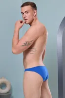 Erkek Saks Mavi Pamuklu Klasik Slip Külot Darkzone DZ-1104-05-S Görsel detay görünüm