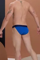Erkek Saks Mavi Yanları Açık Geniş Lastikli Slip Külot Darkzone DZ-1101-05-S Görsel detay görünüm
