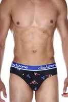 Erkek Şapka Desenli Pamuklu Lastikli Slip Külot Darkzone DZ-1103-108-S Görsel