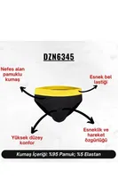 Erkek Sarı Lastikli Lacivert Pamuklu Lastikli Slip Külot Darkzone DZ-1103-22-S Görsel detay görünüm