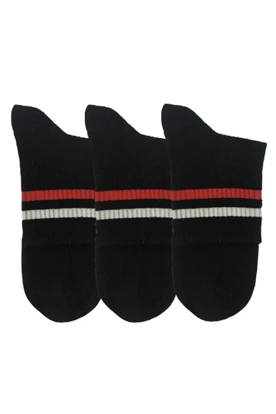Erkek Siyah 3'Lü Kısa Spor Çorap Darkzone DZCP0042